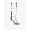 Kurt Geiger Womens  London Octavia Heeled Gladiator Sandals In Neutral