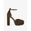 Kurt Geiger Shoreditch Leopard-print Platform Pumps In Multi