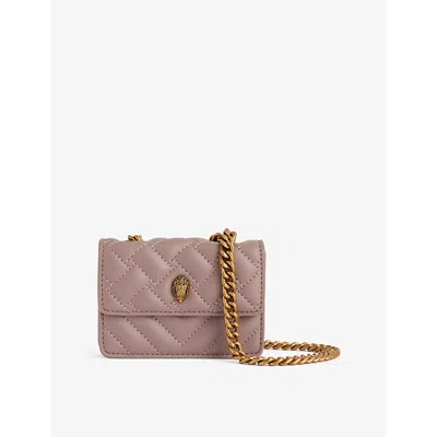 Kurt Geiger Womens  London Micro Kensington Faux-leather Crossbody Bag In Lilac