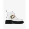 Kurt Geiger London Mayfair Platform Boot In Bone