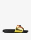 Kurt Geiger Meena Eagle Slides In Multi-coloured