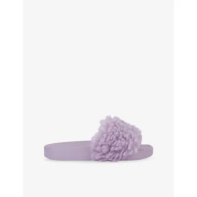 Kurt Geiger Meena Eagle Slides In Purple