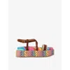 Kurt Geiger Suede Chelsea Flatform Sandals In Mult/other