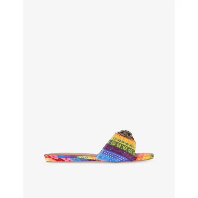 KURT GEIGER WOMENS KURT GEIGER LONDON KENSINGTON WOVEN SANDALS