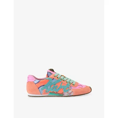 Kurt Geiger Womens Mult/other Kurt Islington Suede Trainers In Multi