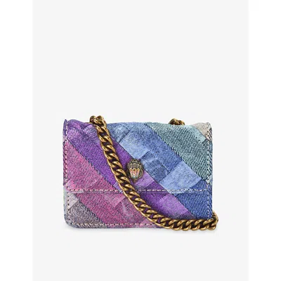 Kurt Geiger Womens Mult/other Micro Kensington Denim Shoulder Bag In Multi
