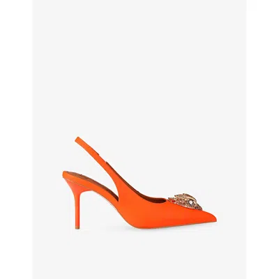 Kurt Geiger Womens Orange Eagle Sling Leather Courts Eur 36 / 3 Uk