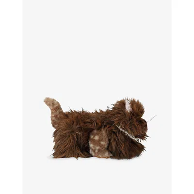 Kurt Geiger Womens Purr Faux-fur Slippers Dk.brn Com Eur 36-37/3-4 Uk In Brown