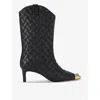 Kurt Geiger London Regent Cap Toe Boot In Black/comb
