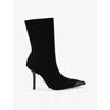 Kurt Geiger London Regent Pointed Cap Toe Bootie In Black