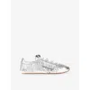 Kurt Geiger Leather Fringe Islington Sneakers In Multi