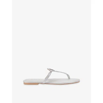 Kurt Geiger Kurt Heart T-bar Sandals In Animal Print
