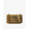Kurt Geiger Womens Tan Chelsea Small Suede Cross-body Bag In Brown