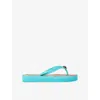 Kurt Geiger Kensington Q Flip Flops In Turq Other