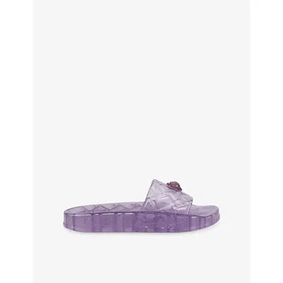 Kurt Geiger Meena Jelly Slides In Purple