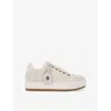 Kurt Geiger Denim Southbank Tag Sneakers In White