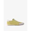 Kurt Geiger Suede Islington Low-top Sneakers In Yellow