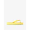 Kurt Geiger Kensington Q Flip Flops In Yellow