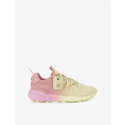 Kurt Geiger Ombre Suede Kurt Runner Sneakers In Yellow