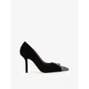 Kurt Geiger Womens Blk/other Zip Suede Courts Eur 37 / 4 Uk In Animal Print