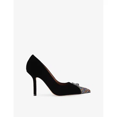 Kurt Geiger Womens Blk/other Zip Suede Courts Eur 37 / 4 Uk In Animal Print