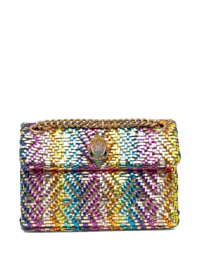 Kurt Geiger Woven Metallic-finish Shoulder Bag