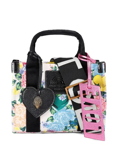 Kurt Geiger London Extra Small Southbank Floral Canvas Tote In Multi