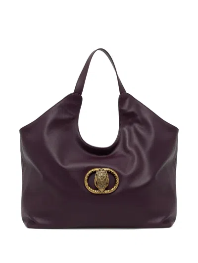 Kurt Geiger Xxl Chelsea Embellished-detail Tote Bag In Purple