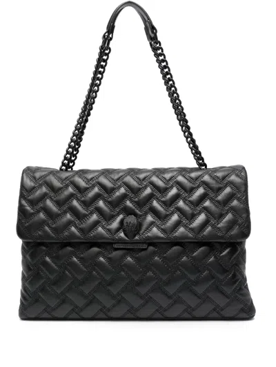 Kurt Geiger Xxl Kensington Drench Shoulder Bag In Black