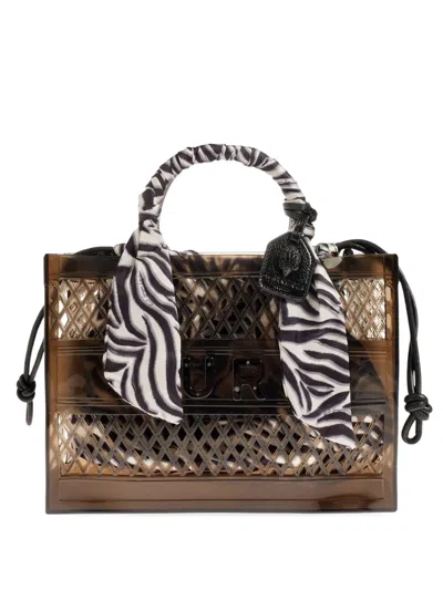 Kurt Geiger Zebra-print Tote Bag In Brown