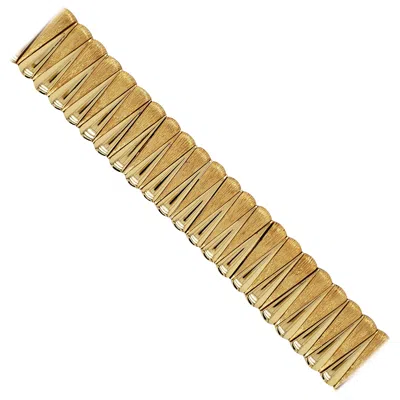 Pre-owned Kurt Wayne 18 Karat 2 Finish Link Bracelet In Multi