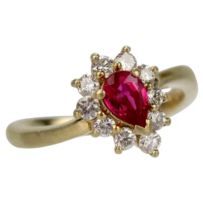 Pre-owned Kurt Wayne 18 Karat Gold, Ruby, And Diamond Cocktail Ring In Multi