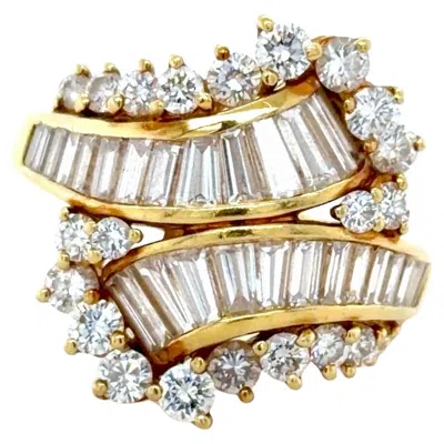 Pre-owned Kurt Wayne , 18k Yellow Gold And Diamond Ring