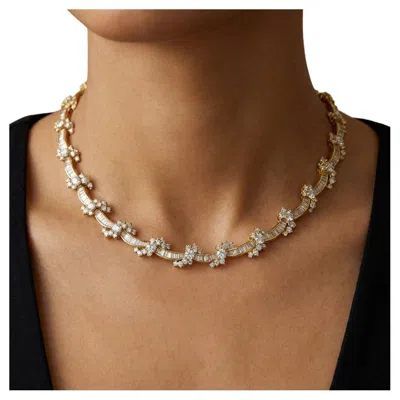 Pre-owned Kurt Wayne 18k Yellow Gold Diamond Necklace 22 Carats