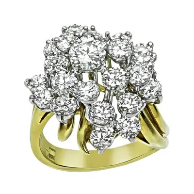 Pre-owned Kurt Wayne 3.50ct Diamond Gold Cocktail Ring In Multi