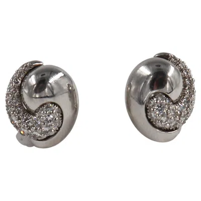Pre-owned Kurt Wayne Platinum And Diamond Earrings In Multi