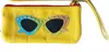 Kurtmen Hollywood Shades Wristlet In Yellow With Rainbow In Multi
