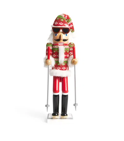 Kurt.s.adler Wooden Ski Santa Nutcracker
