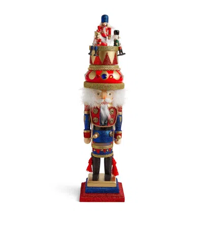 Kurt.s.adler Wooden Music Box Hat Nutcracker (50cm) In Burgundy