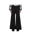 Kusikohc Black 'right To Fail' Oversized Trousers In Black