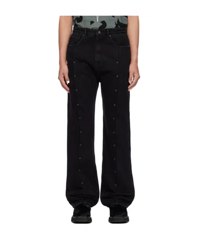 Kusikohc Belt-loop Jeans In Black