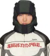 Kusikohc Black & Green Rider Helmet Hood In Black