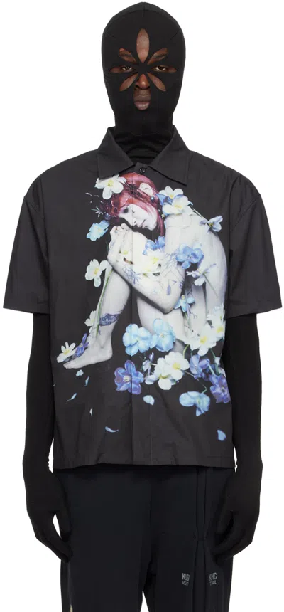 Kusikohc Black Graphic Shirt