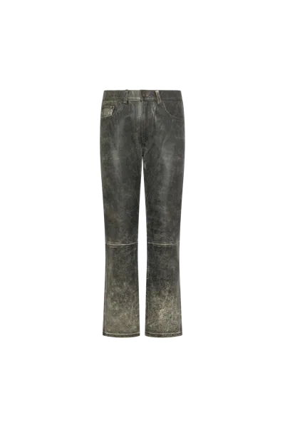 Kusikohc Black Leather Pants