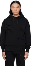Kusikohc Black Multi Rivet Hoodie In Black
