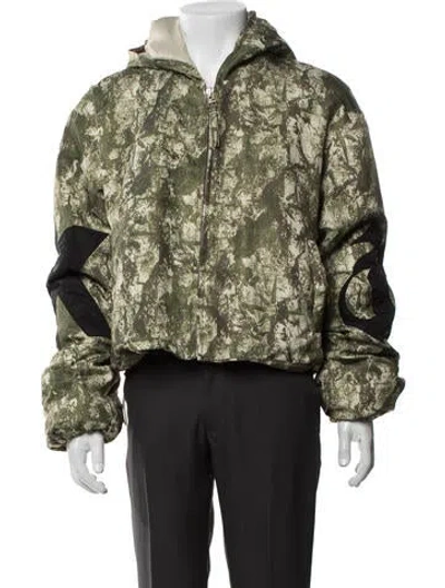 Pre-owned Kusikohc Camouflage Print Jacket In Green