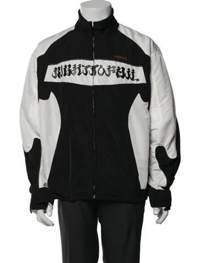Pre-owned Kusikohc Colorblock Pattern Jacket In Black