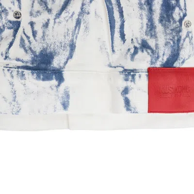 Kusikohc Denim Washed White Denim Jacket