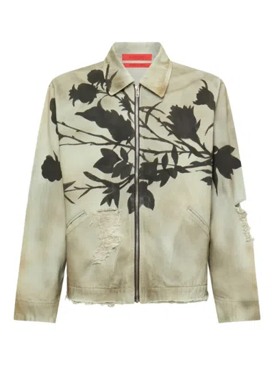 KUSIKOHC DISTRESSED DENIM JACKET