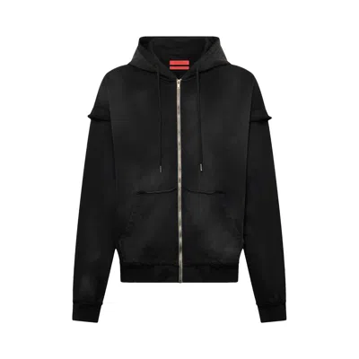 Pre-owned Kusikohc Distressed Hoodie 'black' | Men's Size S